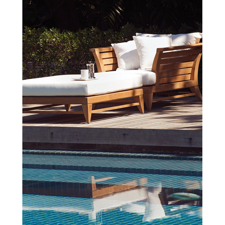 OASIQ Limited Teak Patio Chair with Ottoman Wayfair.ca